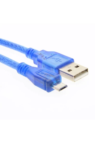 30cm Micro Usb Kablo Mavi 480 Mbps Usb 2.0 Hot Swap - Resim 8