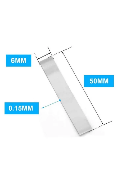 Nikel Tel 6mm X 50 Mm Lehimlenebilir Pil Bağlantı Teli 18650 Lio ürün görseli 1