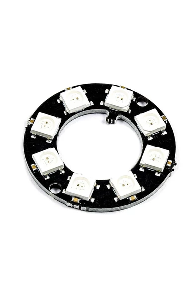 8 Bit Neopixel Halka Ring Ws2812b 5050 Rgb Led Modül 5050 Adreslenebilir Lamba Kart Full Color Ekran ürün görseli 1