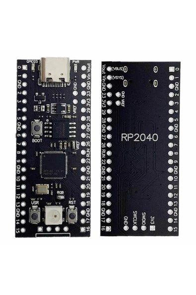 Raspberry Pi Pico Rp2040 16mb Modül Type C Dual Core 264kb Arm Cortex-m0+ Micro Kontrolör - Resim 3
