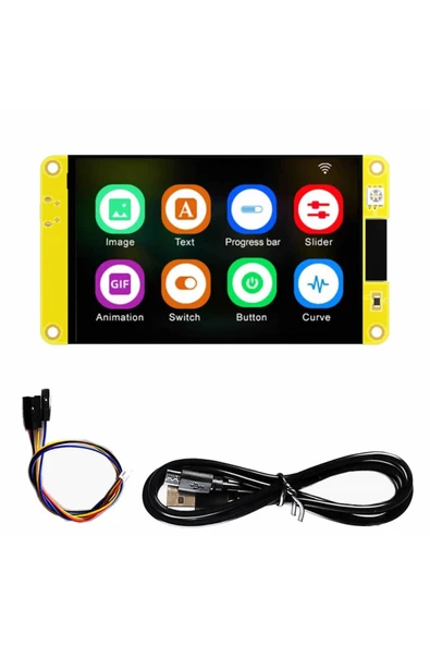 ESP32-48S035 3.5 inch Kapasitif Dokunmatik Tft Lcd Modül 320x480 Pixel Rgb Led Ldr Usb Uart IO Sens ürün görseli 1