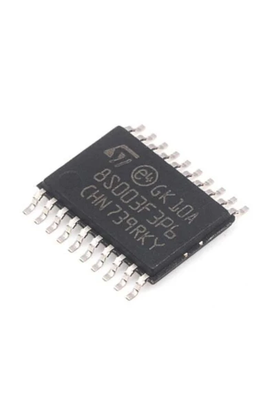 Stm8s003f3p6 Tssop-20 8 Kbytes Flash 16 Mhz 8-bit Mcu Cpu ürün görseli 1