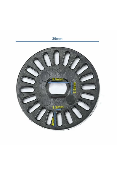 Kod Disk Plastik 20 Göz Motor Hız Rpm Mesafe Ölçme Algılayıcı Sensör Infrared Ir Rotary Enkoder ürün görseli 1