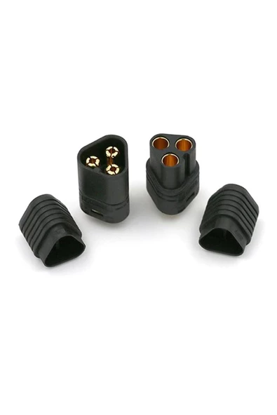 Mt60 3 Pin Dişi Erkek Konnektör Soket Çift Amass 3.5mm 12awg Rc Esc Motor Drone Lityum Lip ürün görseli 1