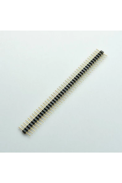 1x40 Pin Precision Erkek Header Tek Sıra 2.54mm 180 Derece Altın Kaplama Yuvarlak Kırılabilir ürün görseli 1