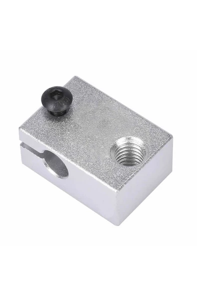 V6 3d Yazıcı Alüminyum Extruder Isıtıcı Blok 1.75 / 3.0mm Filament Uyumlu 6mm Isıtıcı Yuva ürün görseli 1