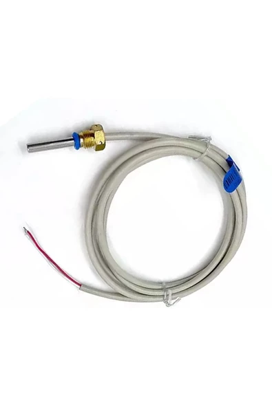 Pt1000 Sıcaklık Sensörü 0c/105c Çelik Isı Probu 1.5 Metre Ip68 Su Geçirmez Isıtıcı Fırın Kazan ürün görseli 1