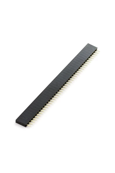 4 Adet 1x40 Pin Dişi Header Tek Sıra 2.54mm 180 Derece Kesilebilir Bölünebilir ürün görseli 1
