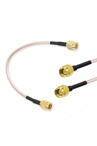 Rg316 10cm Sma Erkek Erkek Kablo Rf Uzatma Kablosu Altın Kaplama Soket 0-6ghz Wi-fi Anten Fpv Lora ürün görseli 1