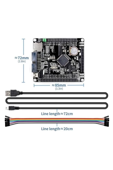 Stm32f407vet6 Devebox Geliştirme Kartı Nrf24l01 Microsd Miniusb 168 Mhz Cpu Arm Cortex-m4 Dsp Fpu ürün görseli 1