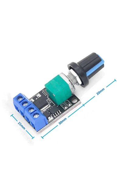 5v / 16v 10a Mini Dc Motor Sürücü Hız Kontrol Devresi 0-100% Pot Kontrollü Pwm Açma Kapama ürün görseli 1