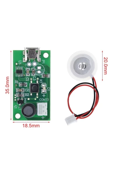 Micro Usb Ultrasonik Nem Üreteci Devre Seramik Disk Transducer ürün görseli 1