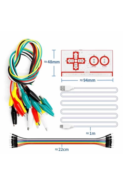 Arduino Atmega32u4 Geliştirme Kiti Buton Klavye Yön Algılayıcı Mini Usb Krokodil ürün görseli 1