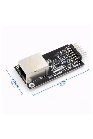Lan8720 Ethernet Haberleşme Modülü 10 / 100 Rmıı Internet Alıcı Verici Iletişim Ağ Network Modülü ürün görseli 1