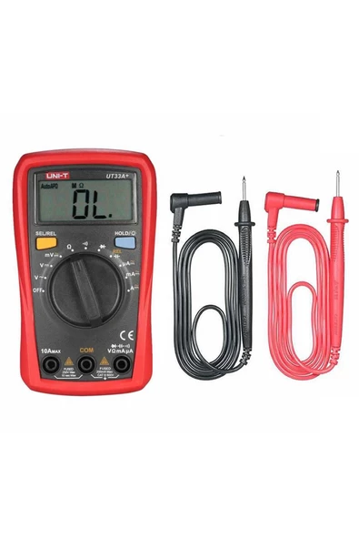 Unı-t Ut33a+ Dijital Multimetre Mini Cep El Tipi Voltmetre Ampermetre ürün görseli 1