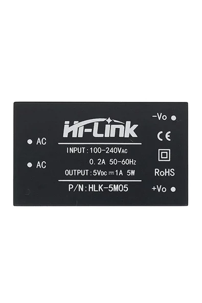 HLK-5M05 5V 1A 5W AC DC 220V to 5V Voltaj Düşürücü Modül İzole Elektronik Devre Güç Kaynağı Smps ürün görseli 1