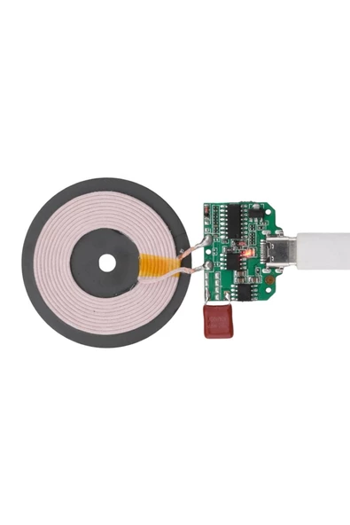 Kablosuz Şarj Modülü Type C 15W 5V 1A 9V 1.5A Mobil Akıllı Telefon Oyuncak Pil Şarj QI WPC V1.2.3 ürün görseli 1