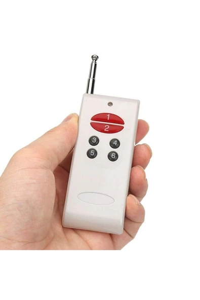 6 Kanal 433Mhz Uzaktan Kumanda Garaj Otomatik Kapı Kepenk Bariyer Alarm Lamba Motor Kontrol Anahtar - Resim 2