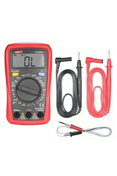 Unı-t Ut33c+ Dijital Multimetre Mini Cep El Tipi Voltmetre Ampermetre ürün görseli 1