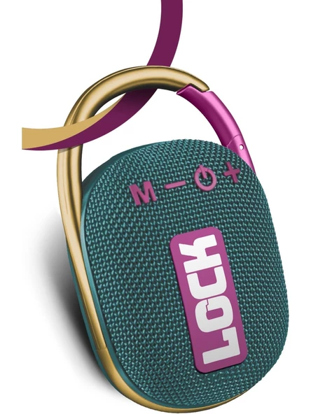 Powerway Lock Yeşil  Renk Taşınabilir Bluetoot Hoparlör ürün görseli 1