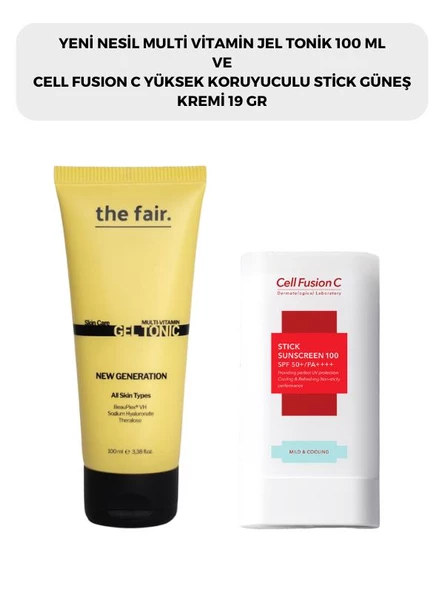 the fair. Multi Vitamin Jel Tonik 100 ml ve Cell Fusion C Stick Güneş Kremi 19 G ürün görseli 1