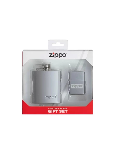 PTTAVM: Zippo Çakmak 49358 Flask & Lighter Gift Set & Hediye Seti