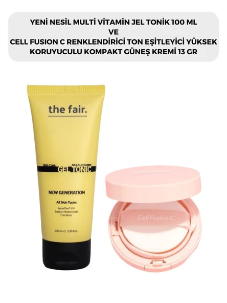 the fair. Multi Vitamin Jel Tonik 100 ml ve Cell Fusion C Renklendirici Kompakt Güneş Kremi 13 G ürün görseli 1