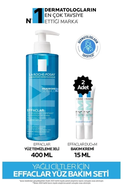 La Roche Posay Yağlı ve Sivilceye Eğilim Gösteren Ciltler için Effaclar Yüz Bakım Seti ürün görseli 1