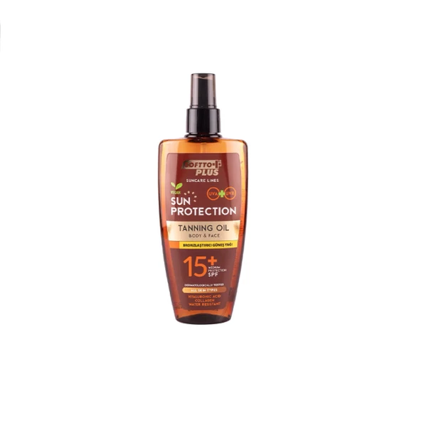 Softto Plus 15 Spf Bronzlaştırıcı Güneş Yağı Yüz ve Vücut 200ml ürün görseli 1
