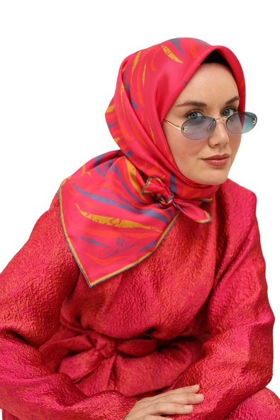 SLİKHOME  TWİLL İPEK EŞARP 11432 - Resim 5