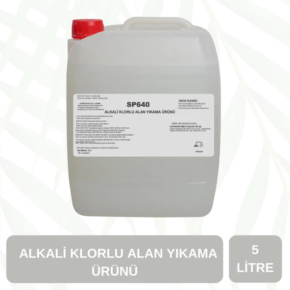 Supta Alkali Klorlu Köpüklü Alan Yıkama Maddesi Profesyonel 5 LT ürün görseli 1