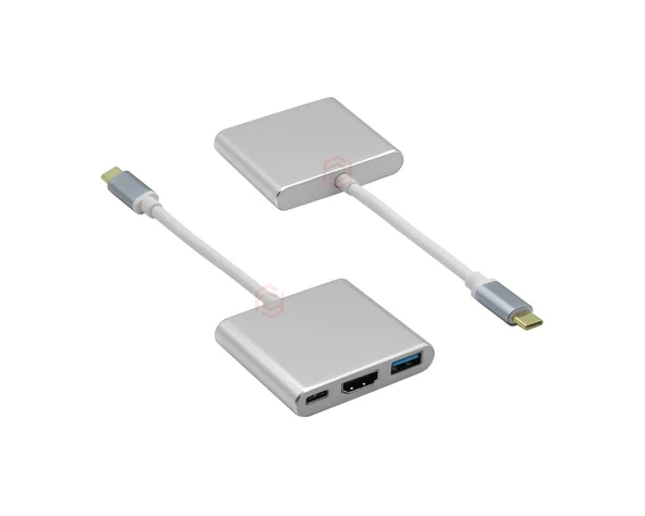 FRISBY  FA-7656TC Type-C - HDMI + USB 3.0 Adaptör ürün görseli 1