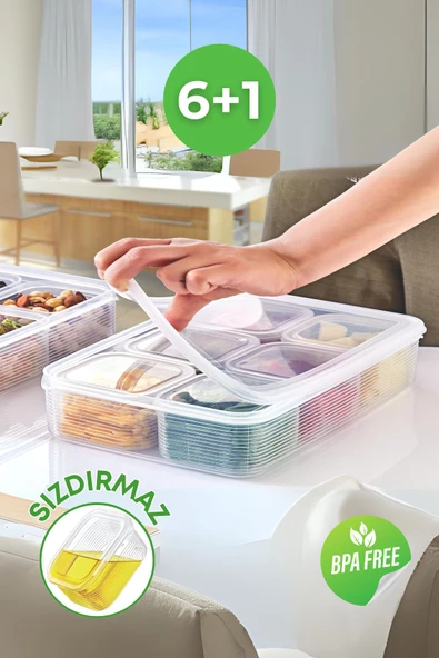 GRİMOR Life 7 Li Sızdırmaz Buzdolabı İçi Düzenleyici Buzluk Derin Dondurucu Saklama Kabı- Et Kıyma Et Suyu ürün görseli 1