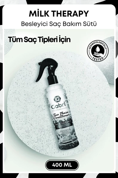 GRİMOR Life Milk Therapy Çift Fazlı Saç Bakım Fön Suyu 400 ml - Saç Dökülmesi Önleyici, Besleyici, Koruyucu Etki ürün görseli 1