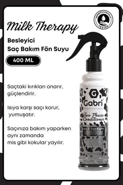 GRİMOR Life Milk Therapy Çift Fazlı Saç Bakım Fön Suyu Saç Spreyi 400 ml - Saç Dökülmesi Önleyici Koruyucu Etki ürün görseli 1