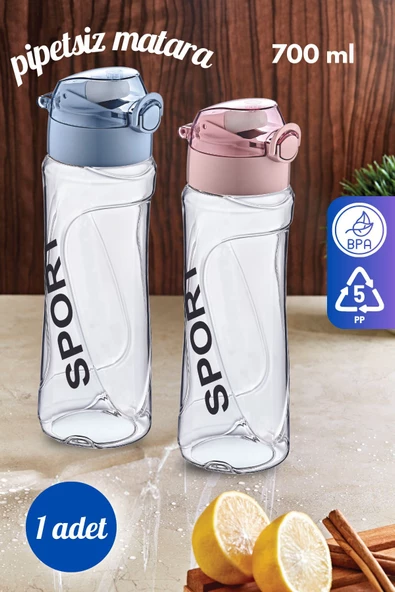 GRİMOR Life Polikarbon Sızdırmaz Sporcu Okul Su Matarası Su Şişesi Suluk 700 Ml-koku Yapmaz ürün görseli 1
