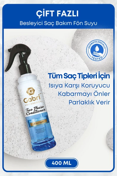 GRİMOR Life Çift Fazlı Saç Bakım Fön Suyu 400 ml - Saç Dökülmesi Önleyici, Besleyici, Koruyucu Etki ürün görseli 1