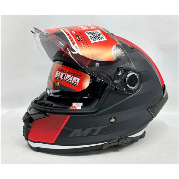 Mt Thunder 4 Sv Treads B5 Şeffaf Vizör Kask Mat Renk - Iç Güneş Vizörlü ürün görseli 1