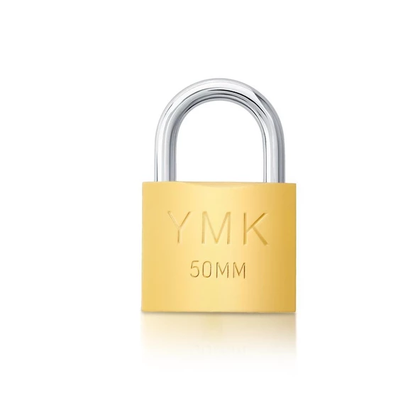 Ymk Asma Kilit Sarı Kısa 50 mm YMK-1250B ürün görseli 1