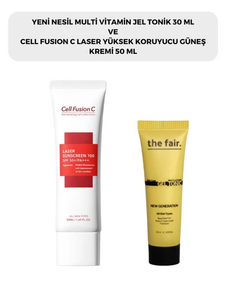 the fair. Multi Vitamin Jel Tonik 30 ml ve Cell Fusion C Laser Güneş Kremi 50 ml ürün görseli 1