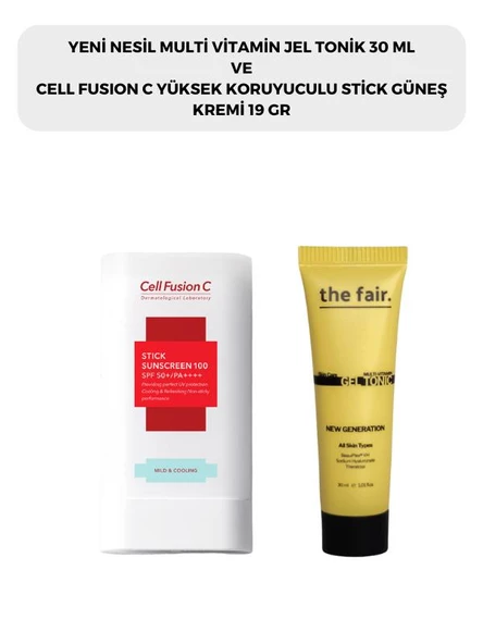 the fair. Multi Vitamin Jel Tonik 30 ml ve Cell Fusion C Stick Güneş Kremi 19 G ürün görseli 1
