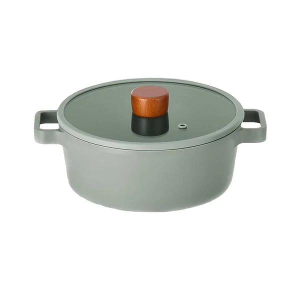 Neoflam Fika Alüminyum Döküm 24 Cm Gri Tencere ürün görseli 1