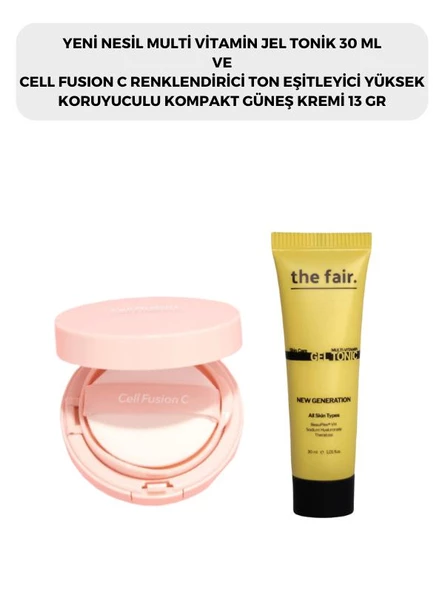 the fair. Multi Vitamin Jel Tonik 30 ml ve Cell Fusion C Renklendirici Kompakt Güneş Kremi 13 G ürün görseli 1