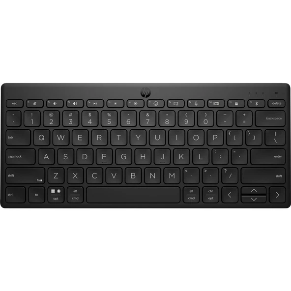 Hp 350 Kompakt Birden Fazla Cihazda Kullanılabilen Bluetooth Klavye Türkçe Siyah 692S8AA ürün görseli 1
