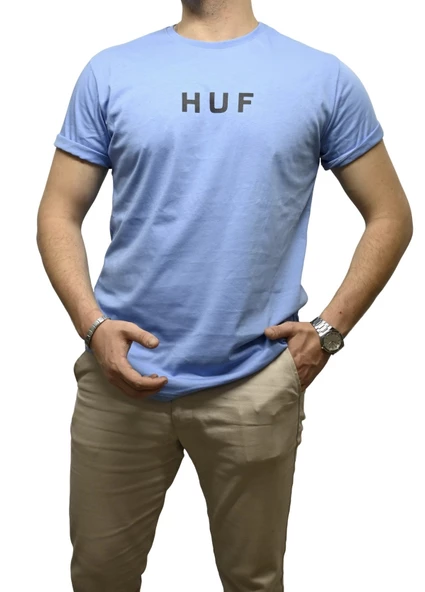 Baskılı HUF T-Shirt - Resim 10