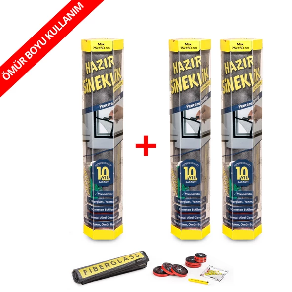 Hazır Sineklik - 75x150 Cm - 3 Lü Paket ürün görseli 1