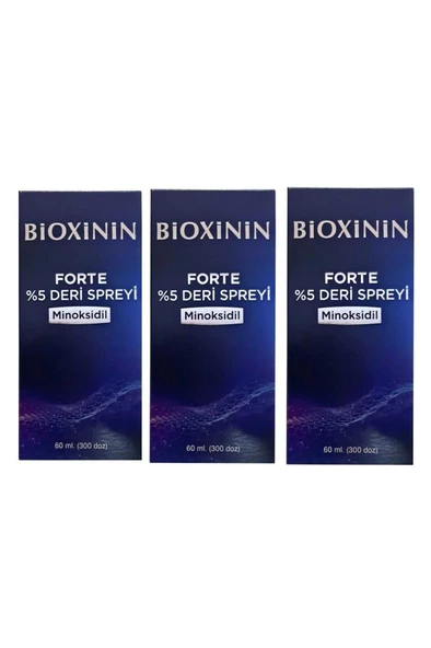 Bioxinin Forte %5 Deri Spreyi 60 ml 3 adet Yeni AMBALAJ ürün görseli 1