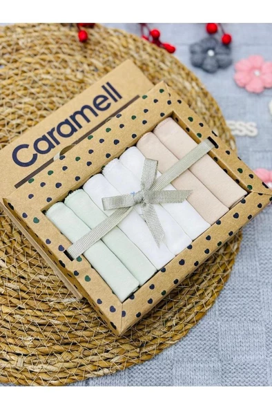 Caramell Organik 7’li Ağız Mendili ürün görseli 1