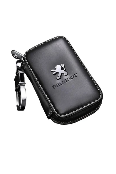 DERİ CÜZDAN - PEUGEOT Uyumlu Gerçek Deri Cüzdan Anahtarlık ürün görseli 1