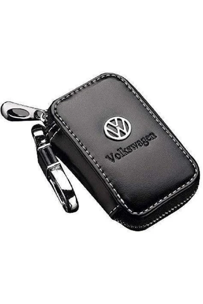 DERİ CÜZDAN - VOLKSWAGEN Uyumlu Gerçek Deri Cüzdan Anahtarlık ürün görseli 1